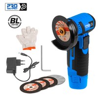 12V 미니 브러시리스 앵글 그라인더 무선 연마 그라인딩 머신 2000mAh 18500RPM 가정용 PROSTORMER 용 전동 공구, 1*배터리