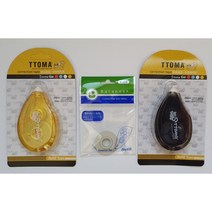 또마 수정테이프 화이트 미니수정테이프 수정펜 5mmx6M 수정테이프 리필 바른손(팬시스토리), 단품(랜덤)