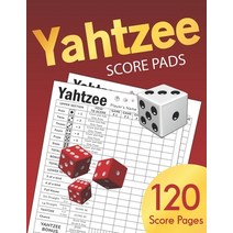 Yahtzee Score Pads: Large size 8.5 x 11 inches 120 Pages Dice Board Game YAHTZEE SCORE SHEETS Yatzee... Paperback, Independently Published