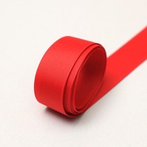 엔소엔 골지리본 골직 선물포장리본끈 25mm 롤, 골지21빨강색 45M 1롤