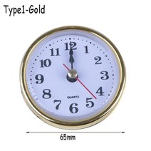 인테리어 빈티지 벽시계 아날로그 골동품 벽시계 클래식 뮤트 2-12quot 65mm 시계 쿼츠 메커니즘 무브먼트 인서트 로마 숫자 화이트 페이스 골드 트림 실용적인 diy, 1종 금