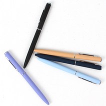 패스톤 파스텔 볼펜 선물용 볼펜 레이저 각인, 블랙+각인