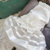 댕댕이 진주 웨딩드레스 원피스/ 강아지원피스 강아지 러블리 여아 애견옷