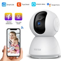 스마트 홈카메라 헤이홈 텐플 pro 탑4 sdeter 실내 ip wifi 3mp hd, 2mp 64g 카드 추가, 협력사, EU 플러그