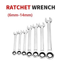 기어 라쳇 렌치 바나듐 6-14mm 스패너, 1개, 10mm