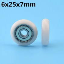 3d프린터타이밍밸트 6x25x7mm 나일론 플라스틱 휠 베어링 포함 유럽 표준 알루미늄 트랙 3D 프린터 1 개