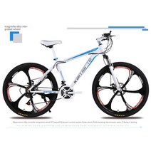 로드바이크 레이싱 자전거 산악자전거 26/24 인치 스틸 21/24/27 스피드 바이크 성인용 듀얼 디스크 브레이크, [02] 24inch, [01] 21, [01] 1