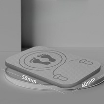 요가매트 필라테스 핑크 푹신한 두꺼운 소음방지 층간소음 충격 디자인, 그레이, 10mm(초보자)