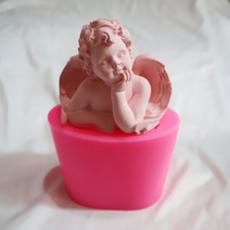 에끌 DIY 아로마 테라피 석고 천사 실리콘 몰드 수제 확산 스톤 몰드 리틀 엔젤 비누비누몰드 석고방향제몰드 캔들몰드 케이크몰드-15634, 01.엔젤 몰드, 단일옵션