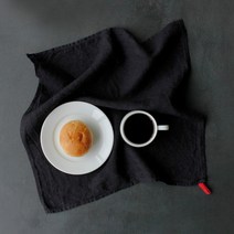 [바보사랑] 리노에리나 소프트마농 리투아니아 린넨 키친크로스 블랙[무드앙코르], 색상선택:웨일블루, 상세 설명 참조