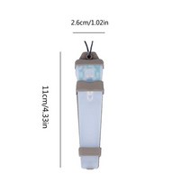 휴대용 개인 식별 마커 라이트 안전 깜박이 조명 사이클링 캠핑 하이킹 위한 생존 신호등, 한개옵션1, 02 blue light