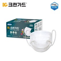 크린가드 비말 차단 크린 일회용 마스크 흰색 KF AD, 50개입, 1개