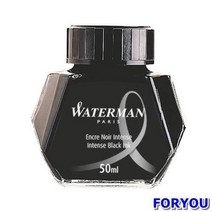 워터맨 병잉크(흑-Black-50ml) (만년필/붓펜/샤프/펜/멀티펜/볼펜/필기도구/사무용품/문구/건강/생활 추천), 본상품