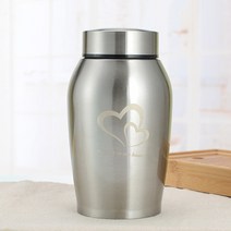 장례용품 장례 용품 입관 상조 멀티 컬러 스테인레스 스틸 애완 동물 개 고양이 새 마우스 화장 유골 개 위한 봉인 된 식 애완 동물 기념품 항아리, 02, 6.5x13