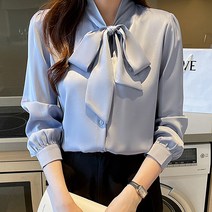 포플러앤씨 미네소 리본 블라우스