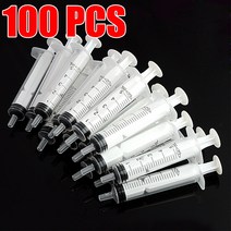 애완동물용품 바늘 재사용 가능한 5ML 수경법 플라스틱 영양소 건강 측정 주사기 샘플러 5 10 20 50 100 개, [02] 10pieces 5ml