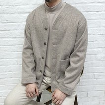 반즈 남자 간절기 노카라 루즈핏 가디건 자켓2color