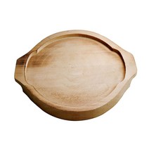 낮은전골 받침(원목 태운것) (245mm), 냄비받침