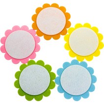 쥬쥬 3000 펠트 미소꽃판 소2입 - 게시판꾸미기 환경미화 환경판, 주황