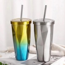 아이스 텀블러 470ml 레이저 각인 주문제작 DD-10035 병 드로잉 커피 보냉 사무실, 핑크