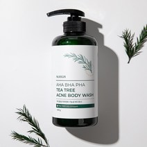 티트리10% 아하바하파하 바디워시 등드름 가드름 몸 여드름 개선 식약처 기능성 인증, 500g x 4개(3+1)
