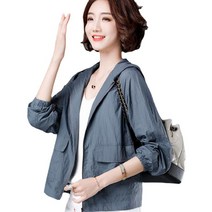 여성바람막이 후드점퍼 자외선 차단 점퍼