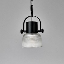 LED 식탁등 벤지 1등 글라스 펜던트 카페 매장조명, 갓 색상 투명