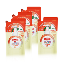 랩신 핸드워시 손세정제 450ml 리필 4개, 센서티브 핸드워시 500ml 용기 4