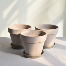필플랜트 이태리토분 기본형 모카+화분받침 세트