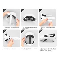 VR 가상현실 Oculus Quest 2 용 가변 헤드 스트랩 Virtual VR Elite Strap Comfort 지원 Forcesupport Real, 한개옵션1, 한개옵션0