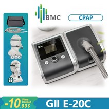 양압기 BMC E-20C GII CPAP 수면 무호흡증 Anti Snoring 비침범성 Cpap 함께 Nm4 비강 마스크 가, 02 E-20C with 1pc NM_02 매체