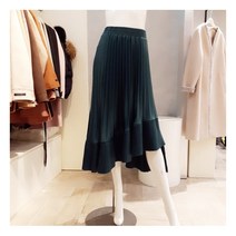 [에이비에프지] DB_ 언발플레어플리츠롱스커트 (AOU1GS53B)