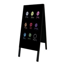 하사인닷컴 엔틱양면블랙보드 입간판, 1개, 칠판만주문