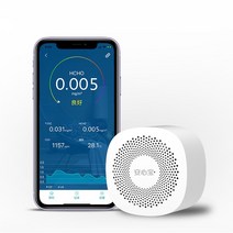 가정용 미세먼지 공기질 휴대용 측정기 air quality tester co2 tvoc meter temperature Measuring device analyzer 전화 앱, 없음