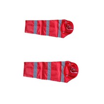 2 Pcs Windsock - 반사 벨트가있는 Ripstop 폴리 에스터 풍향 측정 양말 가방 - 야외 공항 농장 및 공원 - 레드, 80cm 100cm, 옥스포드 패브릭, 빨간색