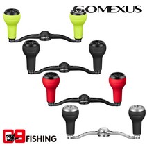 [09피싱]고멕서스 터치 더블핸들 베이트릴용 BSH27 시마노용, 블랙레드(7X4시마노용)