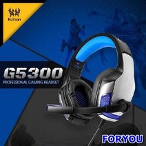 ForU638 게이밍특화 고음질 LED 라이트 컨트롤톡 헤드셋 가성비 롤헤드셋, 상세페이지 참조, 블루