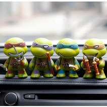 4개/대 TMNT 닌자 거북이 관절 액션 그림 이동식 인체 완구 어린이를위한 12cm, 01 pack by bag