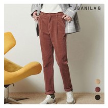 바닐라비 여성 코듀로이 루즈테이퍼드 컬러 팬츠