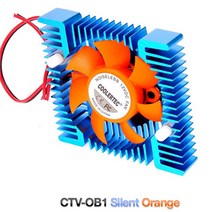 COOLERTEC CTV-OB1 Silent 오렌지/LP형/VGA쿨러/55mm 케이스쿨러, 선택없음