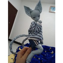 체스판 HeHeBJD 1/6 드림 고양이 판타지 수지 bjd 무료 눈 생일 선물, 05 Tan_02 No any make up