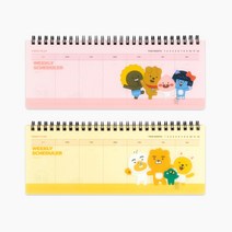 카카오프렌즈 PP커버 위클리 플래너, PP커버 위클리 플래너 옐로우