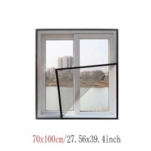 가게 어닝 상가어닝 전원주택 카라반어닝텐트 고정식 설치 사용자 정의 크기 자체 접착 모기장 창 그물 모기장 유리 섬유 이동식 빨 쉬운, 70x100cm, 검은색 벨크로