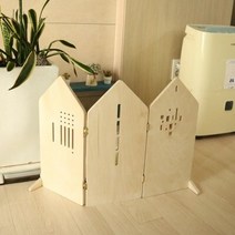 [천삼백케이] [디자이너스룸] 딜라이트 자작나무 하우스 3단 파티션, 단품