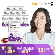 [비타민마을] 간건강 눈건강 밀크씨슬 루테인 플러스 9 12박스 12개월분 실리마린 눈영양, 상세 설명 참조, 상세 설명 참조