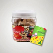 큰솔스토밍 가베가족 큰솔2.5cm원목쌓기나무100p실속+미니북+통