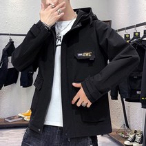 도오빠 투호야 남성 후드 자켓 점퍼 바람막이 오버핏 레터링 남자점퍼