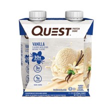 퀘스트뉴트리션 프로틴 셰이크 바닐라 글루텐 프리, 325ml, 4개