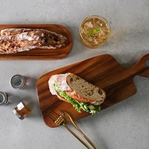 아카시아 우드 손잡이보드 16호 플레이팅 서빙보드 도마 원목도마 나무도마 나무트레이, 상세페이지 참조