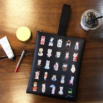 사각 토드 코리 백 일러스드 가방 캐주얼 학생 룩